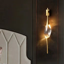 Ljojo Modern Luxurious Copper Crystal Wall Lamps for Living Room Bathroom Bedroom & More