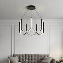 LED Hanging Lamp Modern U Shape Metal Stylish Minimalist Chandelier by Ljojo