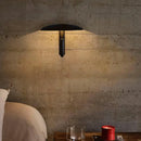 LED Rotatable Mushroom Wall Lamp Metal Switch Bedroom Dining Room Hotel Black Orange Beige by Ljojo