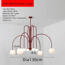 Nordic Minimalist Cream Ball Chandelier | LED Pendant Lights for Home Decor by Ljojo
