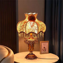 Ljojo Luxe European Table Lamp: LED Retro Desk Light for Living Room, Bedroom, Villa