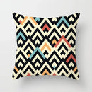 Geometric Nordic Cushion Cover in Yellow Red Blue for Sofa by Ljojo