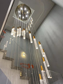Ljojo Luxury Crystal LED Chandelier for Living Room Custom Hanging Lamps