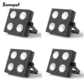 Ljojo™ Wash Lights 4x12W RGBW LED Par Lights for DJ Disco Party Event