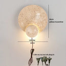 Ljojo LED Pull Chain Wall Light Yellow Travertine Stair Lamp
