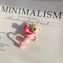 Bear Silicone Straw Cover Tops for 7-8mm Straws by Ljojo - Pink Cute Drinking Decor