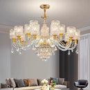 Ljojo Luxury Crystal Chandelier Pendant Light for Living & Dining Room