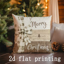 Ljojo Merry Christmas Deer & Trees Pillow Covers - Sofa, Bedroom, Car Decor