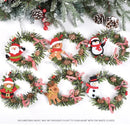 Ljojo Mini Christmas Wreath Ornament Set for Festive Decor