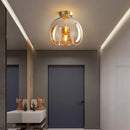 Modern LED Glass Ceiling Lights Chandelier for Home Indoor Bedroom Aisle Corridor E27 Lustre by Ljojo