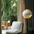 Ljojo Globe Waves Cream LED Pendant Lights | Stylish Nordic Chandeliers Home Decor