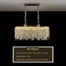 Gold Starry Crystal Chandelier for Villa Attic Bedroom - Ljojo Luxe Hanging Lamp