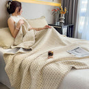 Ljojo 100% Cotton Muslin Throw Blanket - Lightweight Breathable Boho Throws