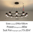LED Spotlight Chandeliers Modern Rotatable Hanging Lamp for Cafe Restaurant by Ljojo