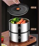 Ljojo 4-Layer Stainless Steel Vacuum Lunch Box & Pot