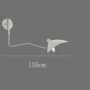 Black Aluminium Spider Serge Mouille LED Wall Lamps | Adjustable Long Arm Light for Home Decor by Ljojo