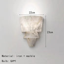 Italian Art Deco Marble Wall Light Sconce for Dining Room by Ljojo