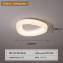 Cream Chandelier Ring Warm Ceiling Light Bedroom Living Room Modern Minimalist Home Decor Lighting Fixture by Ljojo