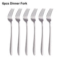 Ljojo 21-Piece Stainless Steel Cutlery Set - Mirror Finish Elegant Tableware