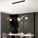 Luxury LED Chandelier Modern Pendant Light for Living Room Dining Black Ljojo