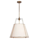 Ljojo Vintage American Cloth Chandelier Pendant Light Soft Glow for Kitchen Island and Bedroom