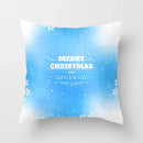 Blue Winter Snowflake Pillowcase for Stylish Christmas Decor by Ljojo