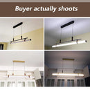 Ljojo Modern LED Pendant Light | Stylish, Minimalist Chandelier for Dining Room & Office
