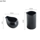Ljojo Matte Ceramic Gravy Boat Milk Cup Steak Sauce Pot Seasoning Kitchen Tableware