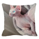 Cute Ljojo Sphinx Cat Cushion Cover 45X45cm - Home Sofa Decoration Pillowcase