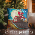 Christmas Cartoon Pillow Covers by Ljojo - Festive Home Decor for Sofa, Bedroom & Car