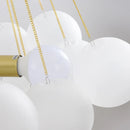 Bubble Led Chandelier Modern Gold Balls Glass Pendant Light for Dining Room by Ljojo