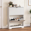 Ljojo™ 4-Drawer Shoe Cabinet with Adjustable Shelves