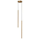Ljojo Minimalist Pendant Lights: Gold/Black Adjustable Chandeliers for Bedroom, Living, Dining Room