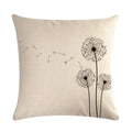 Ljojo Linen Pillowcase: Soft Printed Cover for Sofa, Car, or Home Décor