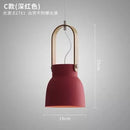 Ljojo Modern Adjustable Macaron E27 Pendant Light for Bedroom Kitchen Dining Table