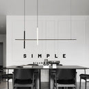 Ljojo Minimalist Dimmable Led Chandelier for Dining Room Kitchen Bar Lighting