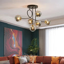 Ljojo Luxury Magic Bean Glass Chandelier Pendant Light LED for Home Decor