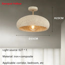 Ljojo LED Ceiling Pendant Light: Elegant Wabi Sabi Chandelier for Home Decor
