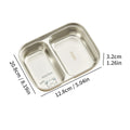 Ljojo 304 Stainless Steel Dinner Plate - Large Capacity, Durable, for Kids & Students
