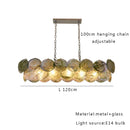 Murano Glass Chandelier: Blue Green Pink Glossy Ceiling Light for Girls Room by Ljojo