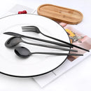 Ljojo 24-Piece Stainless Steel Cutlery Set - Complete Dinnerware Tableware Set