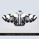 Modern Iron Chandelier Hanging Lusters by Ljojo for Office Desks and Dining Tables