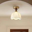 French Corridor Fabric Aisle Lights Medieval Style Retro Entrance Romantic Cloakroom Balcony Wood Ceiling Lamp by Ljojo