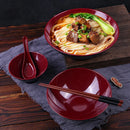 Ljojo Melamine Bowl Set for Tableware - Durable, Large Capacity, Imitation Porcelain Style