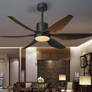 Large American Style Retro Remote LED Ceiling Fan Lamps 66 Inch for Living Dining Villa Bedroom by Ljojo