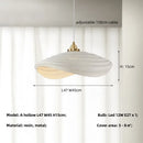 Ljojo Minimalist Chandelier Wabi Sabi E27 LED Pendant Light for Dining Room & Living Room