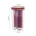 Ljojo 3L Transparent Rice Bucket Storage Container Kitchen Organizer