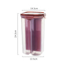 Ljojo 3L Transparent Rice Bucket Storage Container Kitchen Organizer