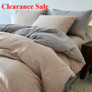 Ljojo 100% Cotton Yarn-Dyed 4-Piece Duvet Set - Ultra-Soft Bedding