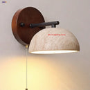 Japanese Yellow Cave Stone Plug Wall Lamp Wabi Sabi Style Staircase Lamp by Ljojo